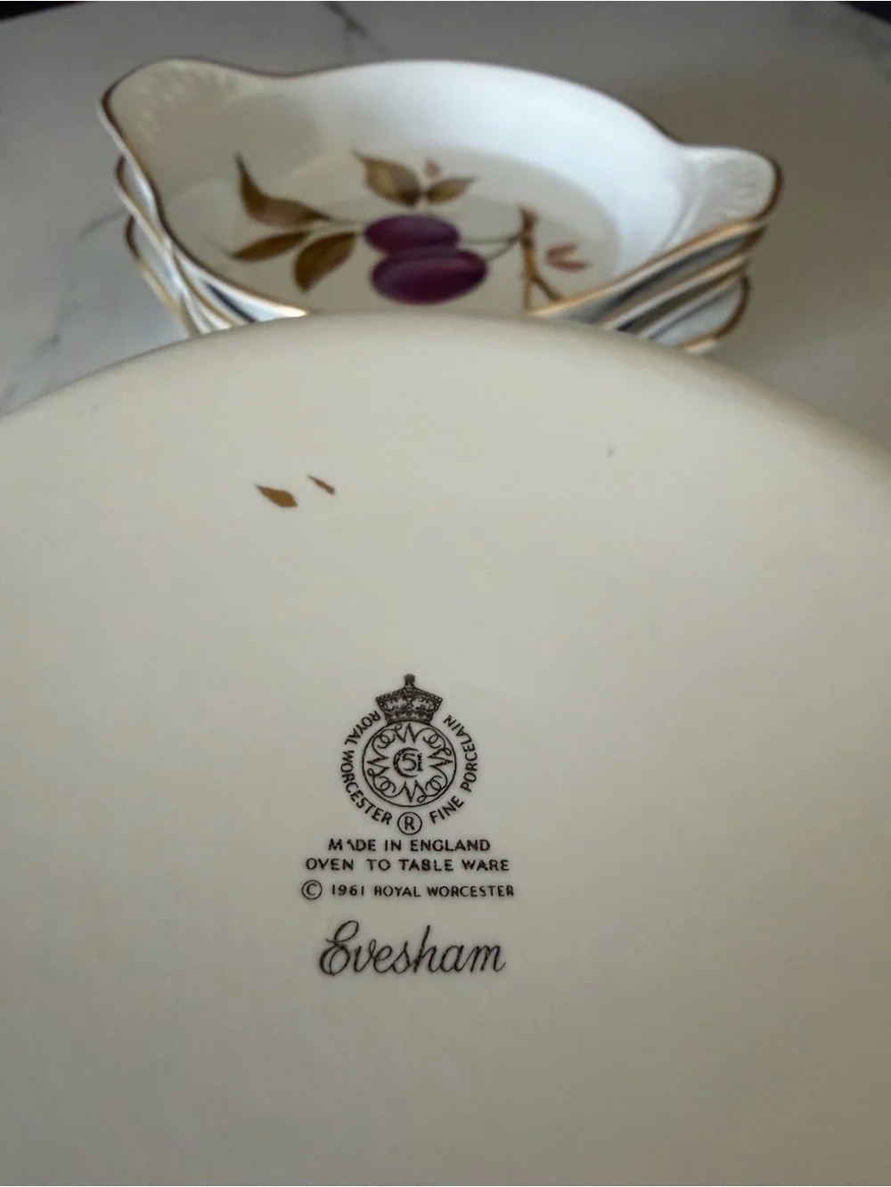 SET of 6 Evesham Individual Au Gratin Dishes by Royal Worcester